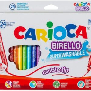Rotuladores doble Carioca 24 colores BIRELLO