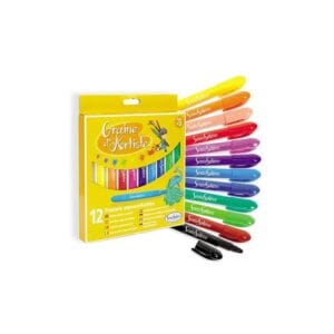 12 ceras de diferentes colores acuarelables