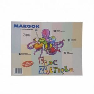 Bloc folio margok múltiple (cartulina, seda, celofan, charol y papel metalizado)