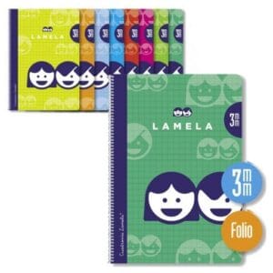 Cuaderno lamela folio cartón 3mm