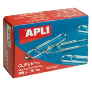 Clips apli niquel N.1 100 unidades