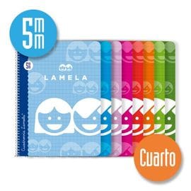Cuaderno lamela cuarto 5mm