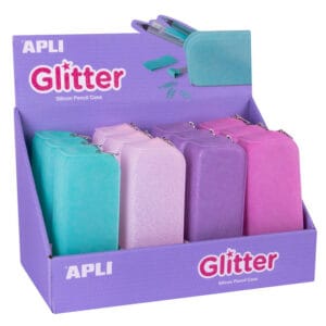 Estuche silicona Glitter pastel