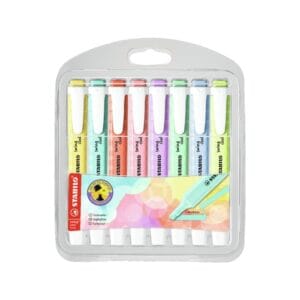 Estuches 8 marcadores stabilo pastel