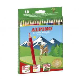 Lápices alpino de 18 colores