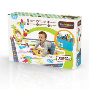 Manta de juego con bolsa Fiesta kids - YOOKIDOO