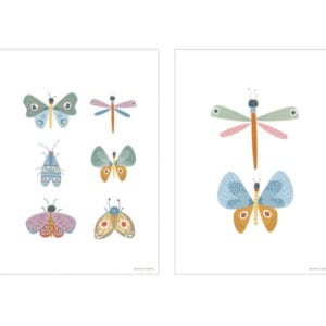 Poster mariposas dos caras little dutch