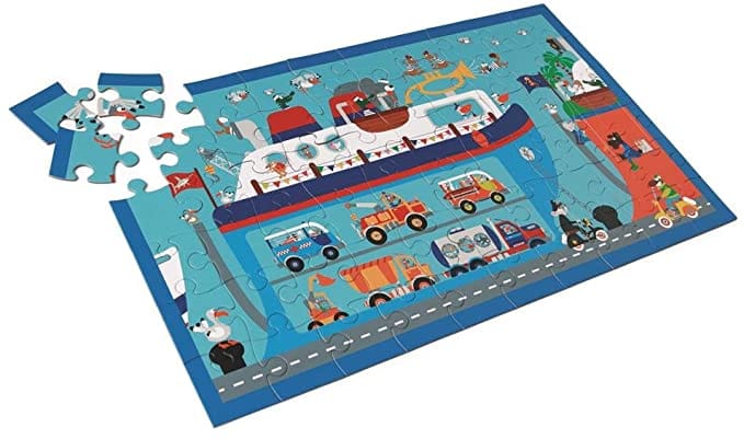 Puzzle 60 piezas ferry barco scratch puzzle