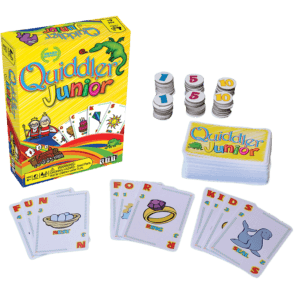 Quiddler Junior Mercurio – Juego de cartas para formar palabras