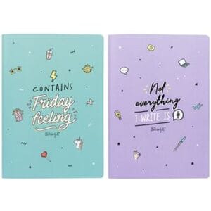 Set de 2 libretas A4 - Contains Friday feeling