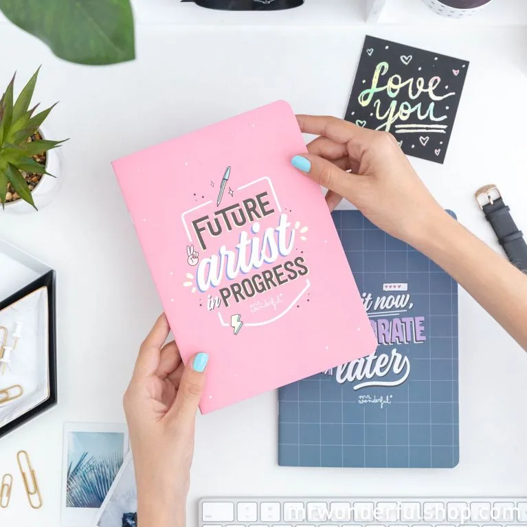 Set de dos libretas A5 Mr Wonderful- Do it now, celebrate.. 1