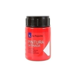 Témpera pintura pajarita rojo