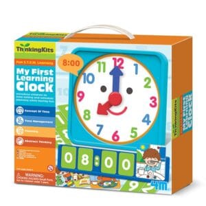 Este reloj de aprendizaje está diseñado para que los peques aprendan las horas tanto en formato digital como en formato analógico