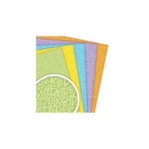 Lámina goma eva estampada corazones