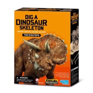 kidzLabs cavar un esqueleto de Triceratops