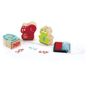 Sellos de tinta huellas animales infantiles comprar online