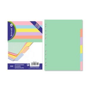 Separadores Bismark pastel A4