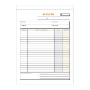 Talonario para hacer facturas manuales, fabricadas en papel de primera calidad. LOAN.