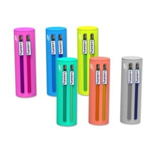 Estuche silicona redondo doble cremallera
