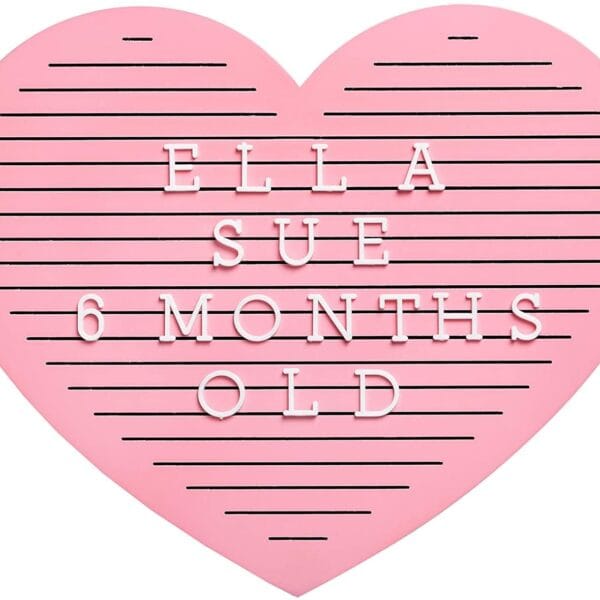 Panel de letras corazón Pearhead