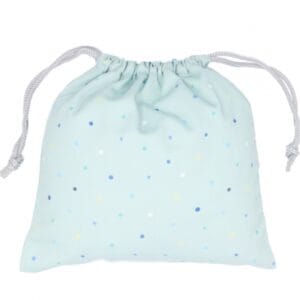 Bolsa Merienda Tela Dots Sage Personalizable