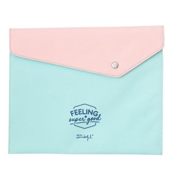 Funda para la agenda con Mensaje y Diseño Mr Wonderful