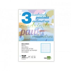 Recambio Liderpapel Folio pautaguia 3mm