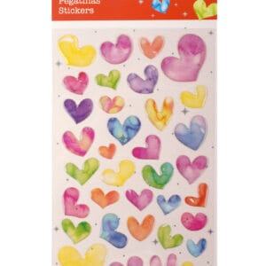 Pegatinas corazones colores Apli