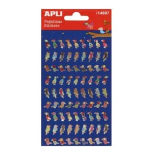 Pegatinas loros apli