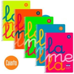 Cuaderno lamela tamaño cuartilla 4mm