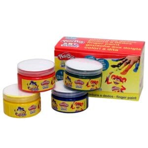 Pintura de dedos Play-Doh art activity 4 jumbo neon colours