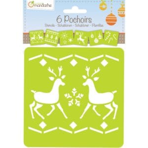 set de 6 plantillas navidad