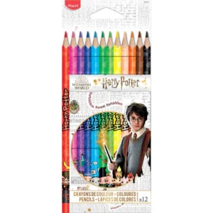 12 lápices de madera de varios colores, con un agarre triangular, fácil y cómodo. fáciles de afilar. Colores brillantes.