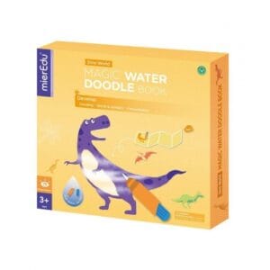 Pon agua en el bolígrafo para dibujar en el libro mágico y ver como aparecen los distintos dinosaurios del dinomundo