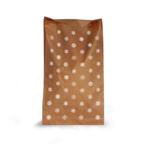 Sobre de Papel Kraft Copos Navidad