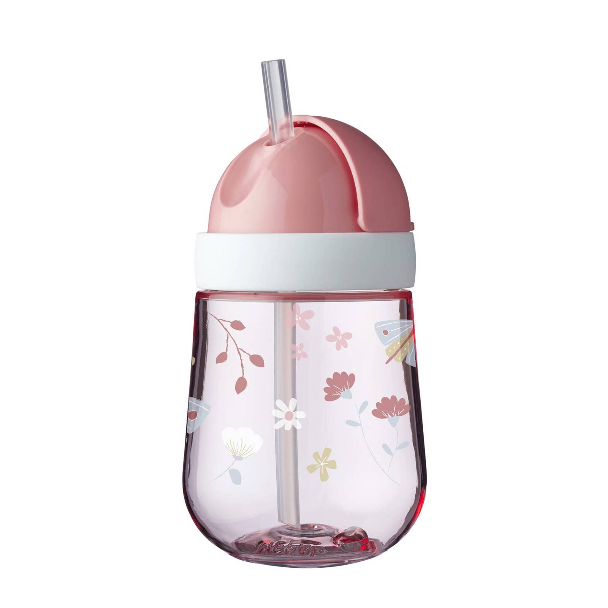 Vaso con pajita 300 ml flores y mariposas Little Dutch 1 Vaso con pajita 300 ml flores y mariposas Little Dutch
