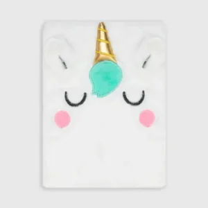 Libreta de peluche A5 - Unicornio