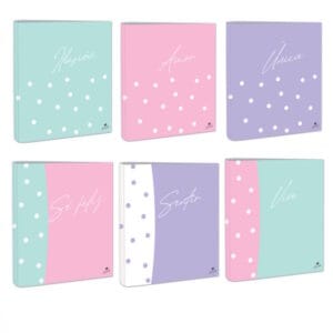 Carpeta A4 4 anillas Lunares Mariola