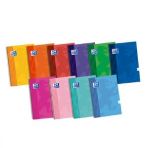 Cuaderno A4 espiral cuadros tapa dura oxford