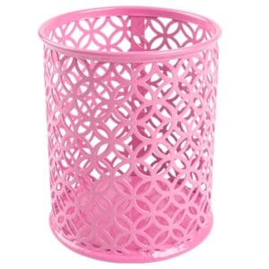 Lapicero q-connect metal redondo rosa pastel