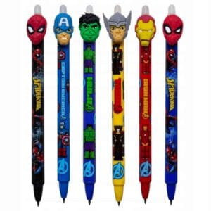 Bolígrafo borrable azul spider-man & avengers