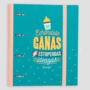 Carpeta con anillas - Echándole ganas y estupendas ideazas