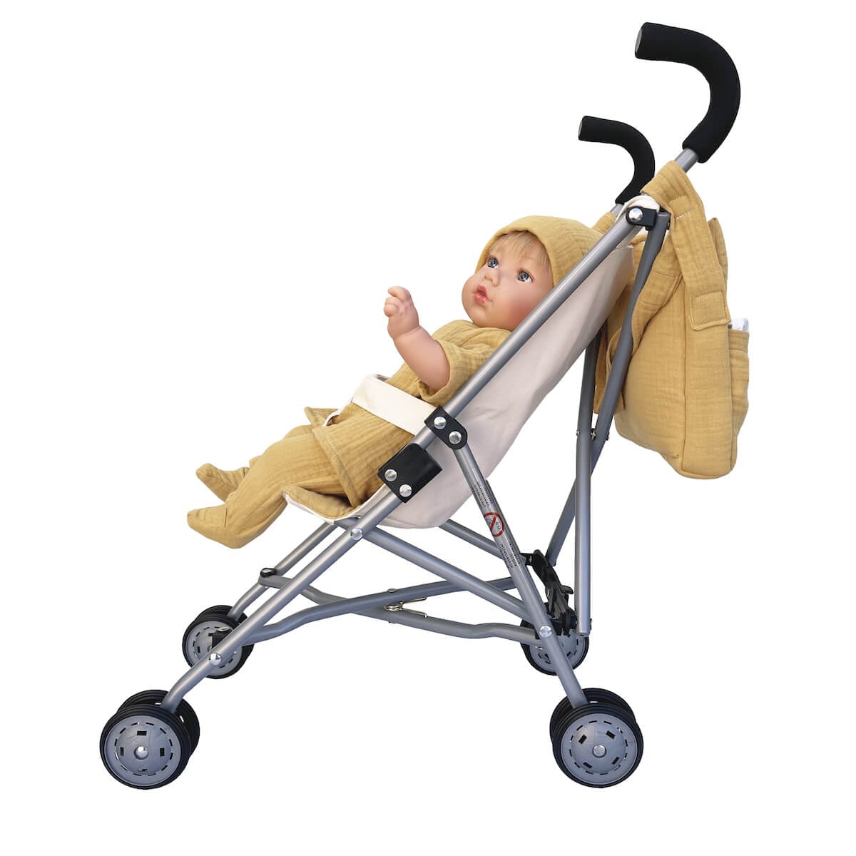 Carrito muñeca bobble mostaza 3 Carrito muñeca bobble mostaza