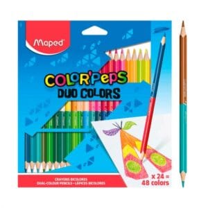 Estuche 24 lapices colores color'peps duo fsc maped