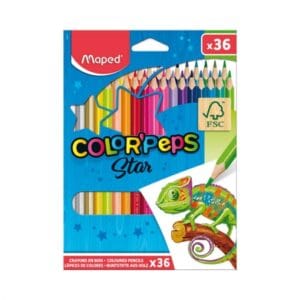 Estuche 36 lapices de colores color peps maped