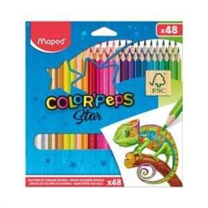 Estuche 48 lapices de colores color'peps star fsc maped