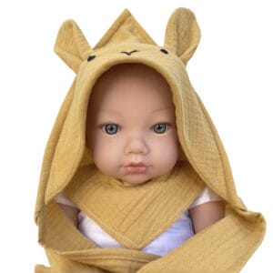 Set toalla bandana bunny BOBBLE mostaza