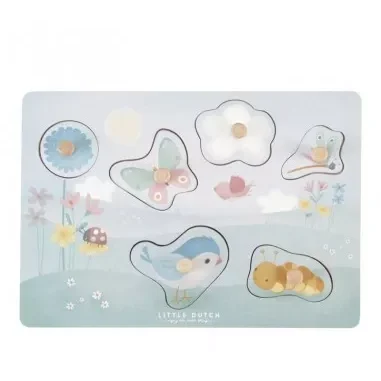 Puzle Táctil Flores y Mariposas