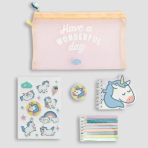 Estuche con extras unicornio - Have a wonderful day