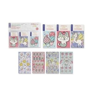 Libro de pegatinas infantil para lettering pastel